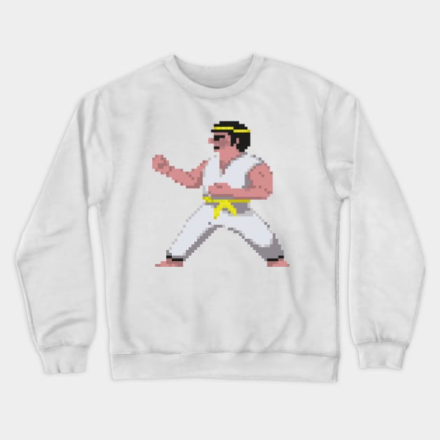 8-Bit International Karate Crewneck Sweatshirt by Chairboy